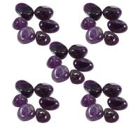 Operitacx Piedras Pulidas de Cuarzo Morado Natural 2-3 Cm, 300 G, Piedras Irregulares para Curación Cristales, Decoración de Acuario y Terrarios, Cristales Curativos para Meditación y Feng