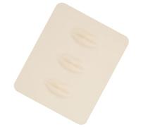 Operitacx Piel de Práctica para Tatuajes de Labios en Silicona, Diseño Doble Cara Textura Realista y Grosor Adecuado, Adecuado de Micropigmentación y Aprendizaje de Técnicas de Bordado