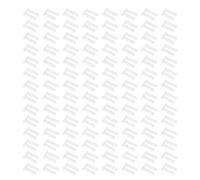 Operitacx Piezas de Repuesto para Gafas sin Montura, 200 Unidades, Tapones Dobles de Plástico Transparente (1.7 X 0.8 X 7.0 Cm), Accesorios Duraderos para Reparación y Fijación,