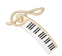 Operitacx Pin Decorativo de Instrumento Musical para Mujer, de Solapa Metálico Estilo Elegante para Uso en Eventos y Actividades Musicales