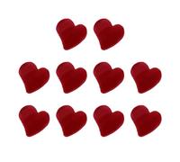 Operitacx Pinzas Pequeñas Pelo Forma de Corazón Flocado, Mini Pinzas Rojo Pequeño 10 Unidades para Peinar, Accesorios para Niñas y Uso Diario en Oficina, Escuela y San Valentín