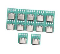 Operitacx Placa Convertidora USB-c 3.1 Conector Hembra Tipo C DIY 12 Piezas para Transferencia de Datos, Compatible Cables y Dispositivos Electrónicos, Tecnología Serial Avanzada, Color