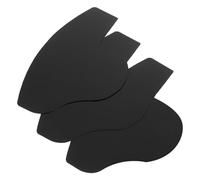 Operitacx Plantillas para Vello Facial de Hombre 3 Piezas en Pvc Negro, Herramienta Fácil para Diseño de Línea Capilar y Spray de Fibras, Resistente y No se Deforma para Peinados