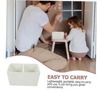 Operitacx Plato de Cerámica para Caligrafía Multiusos Lavapinceles Grande Capacidad Recipiente Resistente para Tinta Pigmentos y Agua para Suministros de Escritura Artística