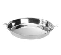 Operitacx Plato Resistente a Alta Temperatura Doble Asa de Acero Inoxidable para Cocinar al Vapor Práctico y Multifuncional para Alimentos y Mariscos