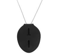 Operitacx Porta Placa Cuello Policia Local, Funda Protectora Para Tarjetas, Soporte Para Tarjetas De IdentificacióN, Cinta Porta Credenciales, Funda De Tarjeta De IdentificacióN, Pu Leather, Black