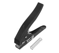 Operitacx Portable Handheld Single Hole Punch Manual Paper Card Plastic Lid Puncher For Office Craft Scrapbooking