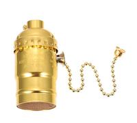 Operitacx Portalámparas Retro E de Aluminio con Tirador Soporte para Bombillas Vintage para Decoración Cafés y Cocinas Diseño Compacto y Práctico Luz