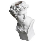 Operitacx Portaplumas con Estatua de David en Resina White, florero con diseño para Almacenamiento múltiple, Ideal para Oficina y del hogar