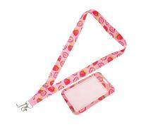 Operitacx Portatarjetas con Cordón para Tarjeta de Identificación Funda Protectora para Carnés de Estudiantes y Trabajo Colgante Práctico para Oficina y Escuela Resistente y Seguro Diseño