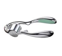 Operitacx Prensa para Ajo Manual de Aleación de Zinc Color Verde, Fácil de Usar y Evita Manos Sucias, Herramienta Práctica Utensilios de Cocina
