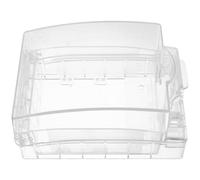 Operitacx Protector de Enchufe Tipo 86 Transparente Cerradura para Enchufes de Pared, Caja Resistente Intemperie para Baño y Exterior, Funda Antisalpicaduras de Plástico Duradero