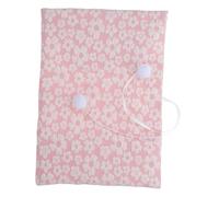 Operitacx Protector de Libros Tela Rosa Floral Funda para Journals y Cuadernos Bolsillo Práctico para Oficina y Estudio