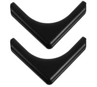 Operitacx Protectores de Patas Negro de Plástico para Silla de Playa Antideslizantes y Resistentes 1 Par de Tapas de Tubos para Actividades al Aire Libre y Viajes