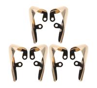Operitacx Protectores Metálicos para Punteras de Tacones Altos Dorados 6 Unidades para Reparación y Protección Diaria de Calzado Femenino