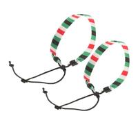 Operitacx Pulseras Ajustables Palestinas de Algodón Hilo Encerado, Pack de 2, Pulseras Trenzadas para Mujeres y Hombres, Ideales para Uso Casual y Festividades