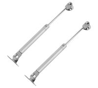 Operitacx Puntales de Gas Hidráulicos para Puertas de Muebles, Soporte Metálico Resistente de 80n Apertura hasta 90° y 2 Piezas Tornillos Incluidos