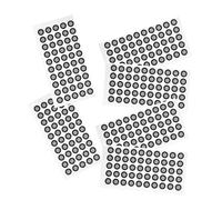 Operitacx Punto de Marcado para Escáner 3D Película Reflectante 5 Hojas 50 Puntos por Hoja Resistente al Desgarro para Escaneo Profesional Portátil