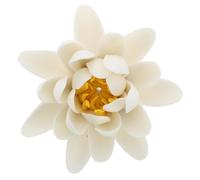 Operitacx Quemador de Incienso y Soporte para Varillas en Forma de Flor de Loto de Cerámica, Accesorio para Decoración y Prácticas Espirituales en Hogar