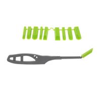 Operitacx Raspador de Calafateo Angular de Silicona Reutilizable para Quitar Masilla y Pegamento de Vidrio, Herramienta Manual Ligera para Sellado y Limpieza en Bricolaje y Mejoras del