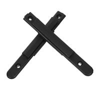 Operitacx Receptor y Control de Multitudes para Barreras de Seguridad de Cinturón Retráctil de Abs Negro, Fácil Instalación y Construcción Robusta, Paquete de 2 Piezas