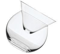 Operitacx Recipiente de Vidrio para Cócteles y Postres 170 Ml Diseño Triangular y Doble Capa, Adecuado para Snacks y Frutas