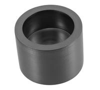 Operitacx Recipiente Redondo de Grafito Uso Versátil 6 Ml para Fundición de Metales y Aluminio, Negro, para Horno de Derretido