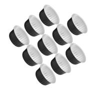 Operitacx Recipientes de Aluminio para Derretir Cera Depilatoria 80g, 10 Unidades, Cuencos Compactos y Ligeros para Depilación Casera y Profesional, Uso en Salón y Spa, Aptos para