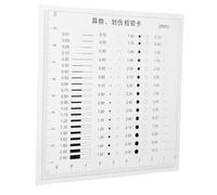 Operitacx Regla De Detección De Defectos De Alta Precisión, Película Transparente De 0.1 Mm De Grosor, Herramienta Portátil Para Medición Industrial y Estimación De Ancho De Línea