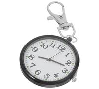 Operitacx Reloj de Enfermera Clip de Acero Inoxidable y Vidrio, Ligero y Fácil de Leer, Adecuado para Entrenamiento Clínico y Gestión Precisa