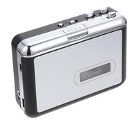 Operitacx Reproductor de Portátil Convertidor de Audio Digital de Casete sin Batería con Función de Reproducción y Movimiento Metálico Estable