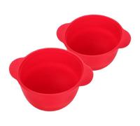Operitacx Revestimiento de Cuenco de Silicona 2 Piezas para Calentador de Cera 300 Ml Fondo Redondo, Portátil para Uso en Salón o Doméstico