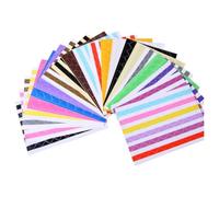 Operitacx Rincones DIY Fotos de Pvc Autoadhesivos Álbumes de 102 Pegatinas en 30 Hojas, Accesorios Portátiles Color Aleatorio para Scrapbooking y Diario
