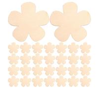 Operitacx Rodajas de Madera en Forma de Flor sin Terminar 7,62 Cm X 2 Mm, 40 Piezas para Manualidades Diy, Posavasos Rústicos, Decoración Artesanal y Proyectos Creativos