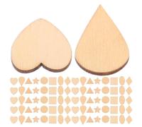 Operitacx Rodajas de Madera para Manualidades Formas Creativas y Textura Suave, Material Resistente de Madera Beige Adecuado para Actividades de Modelado y Padres E Hijos