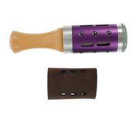 Operitacx Rodillo de Jade para Masaje y Varilla de Moxibustión Corporal, Mini Herramienta Portátil Ojeras, Arrugas y Relajación Muscular