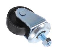 Operitacx Rueda de Caster Giratoria para Jack Horizontal Rueda de Pesada para y Remolque Accesorio de Movilidad para Estable y Instalación