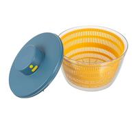 Operitacx Secador de Ensaladas Azul de 3l Cesta de Drenaje de Plástico y Diseño para Evitar Salpicaduras, Adecuado para Frutas y Verduras en Restaurantes y Otras Ocasiones