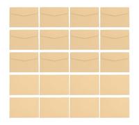 Operitacx Sobres de Papel Kraft 20 Unidades, Sobres Prácticos y Sencillos para Tarjetas de Felicitación, Tamaño Largo, Papel Sólido Adecuado para Invitaciones y Correspondencia Personal