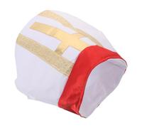 Operitacx Sombrero de Disfraz de Líder Eclesiástico para Adulto, Diseño Medieval Auténtico, Tela Portátil y Versátil, Adecuado para Navidad y Representaciones Religiosas