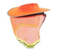 Operitacx Sombrero de Seguridad con Visera Solar Protección UV para Cabeza y Cuello y Actividades Accesorio de Casco con Tiras Reflectantes para Hombres