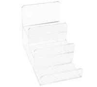 Operitacx Soporte de Exhibición de Acrílico Multi-Nivel para Carteras y Billeteras, Portátil y Elegante, Adecuado para Tiendas y Casas, Diseño Moderno Separación de Capas de 5 Cm