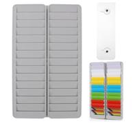 Operitacx Soporte De Pared Para Tarjetas De Asistencia Titular De Tarjetas De Tiempo Organizador De Oficina Con 28 Ranuras Para Máquina De Fichar En Oficina Fábrica Y Escuela 14.17X8.66X0.59 in