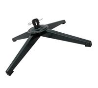 Operitacx Soporte Metálico Plegable Ajustable para Árbol de Navidad, de | Base de Repuesto Disco de Bloqueo Plano y Cuatro Patas de Goma, para Postes de 3,2cm