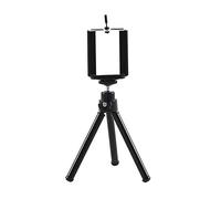 Operitacx Soporte Móvil Compacto y Retráctil Trípode De Secciones para Teléfono y Tablet Soporte para Smartphone y Cámara Digital Fácil De Instalar Color Negro