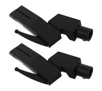 Operitacx Soporte para Cartuchos de Fonógrafo, Clip Plástico para Aguja de Tocadiscos, 2 Piezas para Accesorios de Vinilo, Compatible Platos Giratorios para Uso Doméstico y
