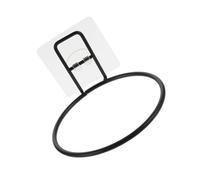 Operitacx Soporte para Comedero de Pared para Gatos y Mascotas, Estante de Hierro Negro Montaje sin Clavos para Uso en Casa o Jaula