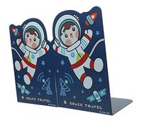 Operitacx Sujetalibros De Metal Ajustable Tamaño Mediano Diseño De Dibujos Animados para Estanterías y Habitación Infantil, Soporte Funcional para Libros y Documentos