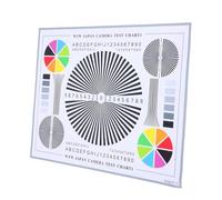 Operitacx Tabla de Calibración de Lentes para CCTV, Herramienta de Prueba de Enfoque de Cámara, Tarjeta de Cromatografía Tamaño 40x30 Cm, Uso Interior y Exterior, Accesorios para Técnicos