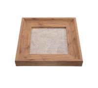 Operitacx Tablero de Exhibición de Uñas Acrílicas Vintage de Madera 7.3x7.3 para Manicura, Marco de Color Retro para Mostrador y Pared, Expositor Ligero Compatible Salón y Arte DIY